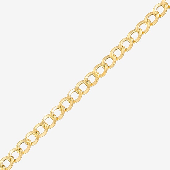 Bonded Brilliance Womens 14K Gold Bonded With Sterling Silver 18 Inch Chain Necklace