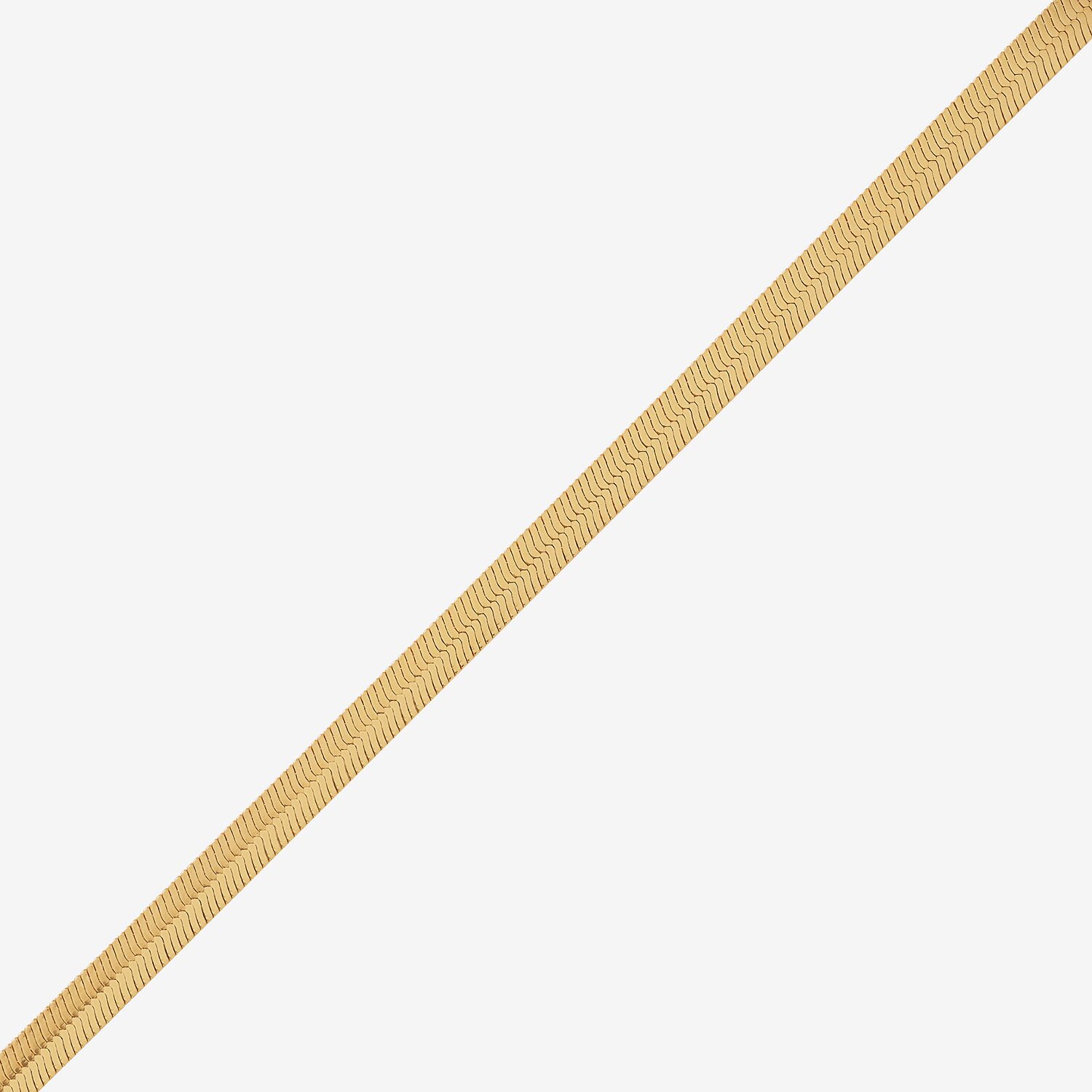 Bonded Brilliance Womens 14K Gold Bonded With Sterling Silver 18 Inch Herringbone Chain Necklace
