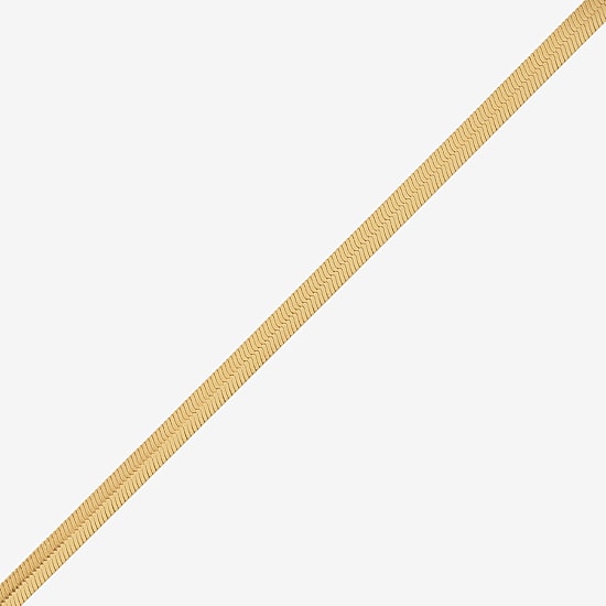 Bonded Brilliance Womens 14K Gold Bonded With Sterling Silver 18 Inch Herringbone Chain Necklace