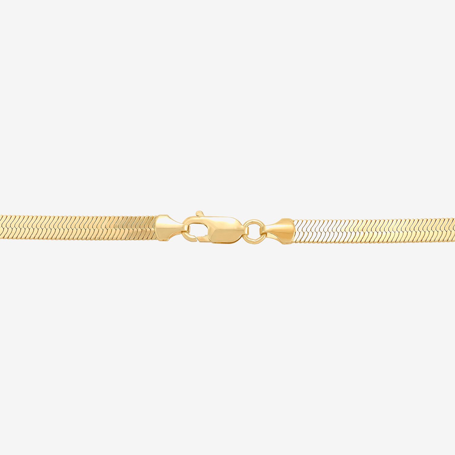 Bonded Brilliance Womens 14K Gold Bonded With Sterling Silver 18 Inch Herringbone Chain Necklace