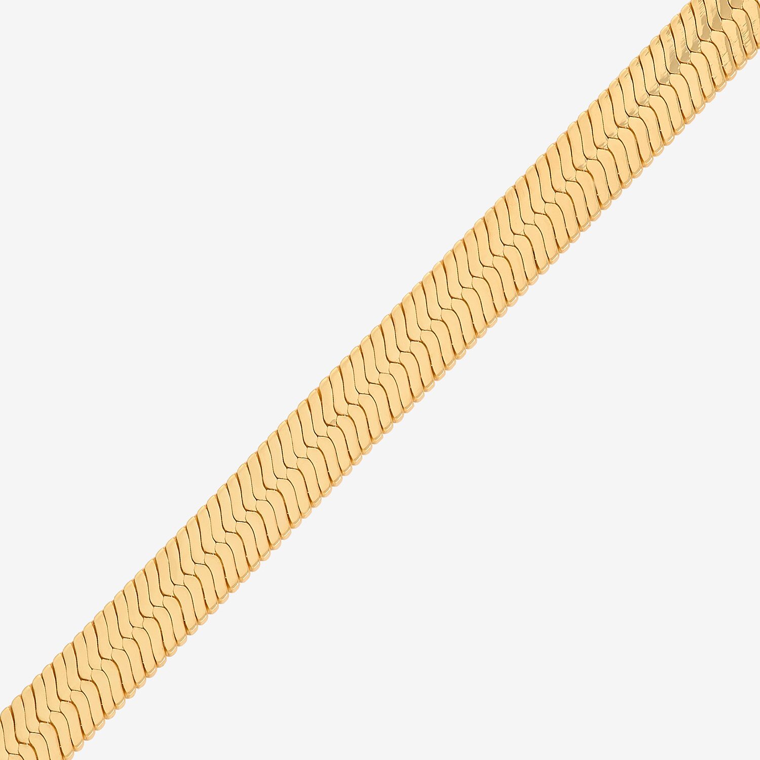 Bonded Brilliance Womens 14K Gold Bonded With Sterling Silver 18 Inch Herringbone Chain Necklace
