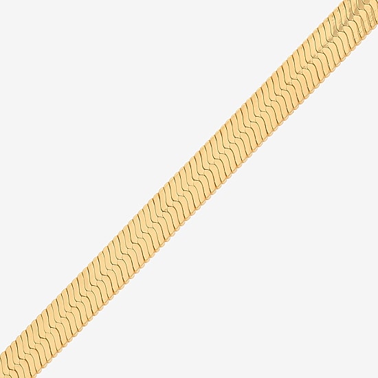 Bonded Brilliance Womens 14K Gold Bonded With Sterling Silver 18 Inch Herringbone Chain Necklace