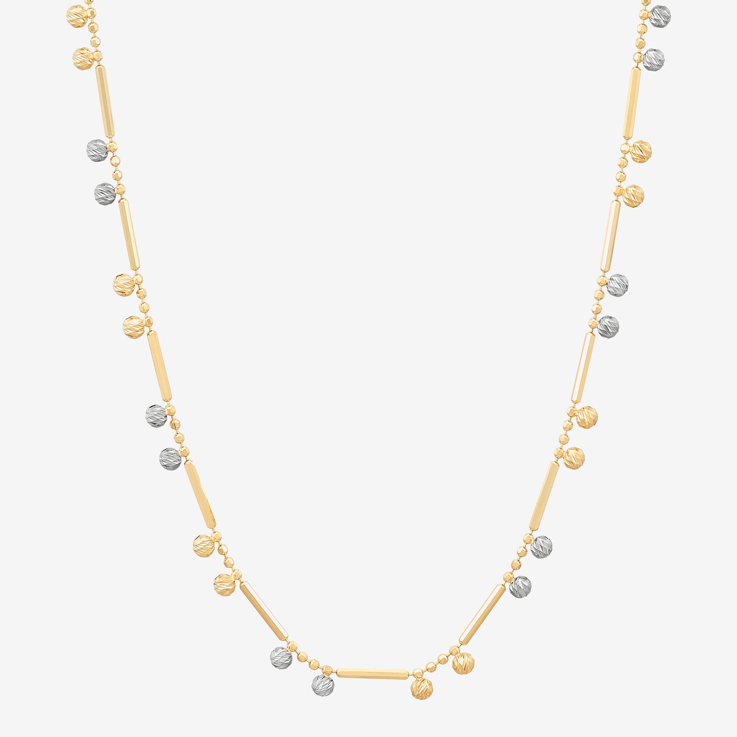 Womens 14K Gold 18 Inch Link Chain Necklace