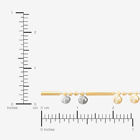 Womens 14K Gold 18 Inch Link Chain Necklace