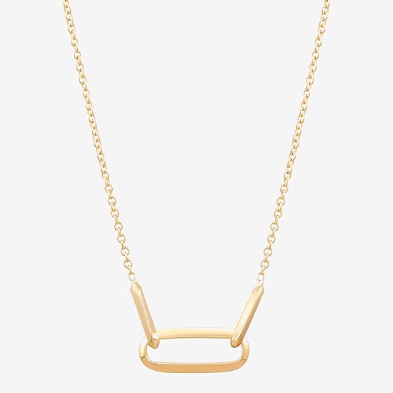 Made in Italy Womens 14K Gold 18 Inch Pendant Necklace