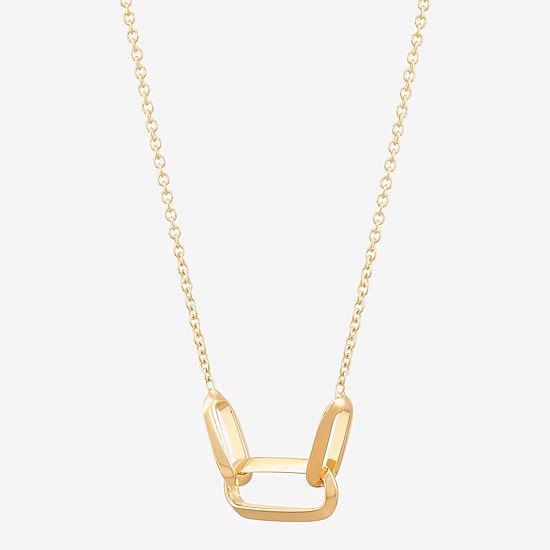 Made in Italy Womens 14K Gold 18 Inch Pendant Necklace