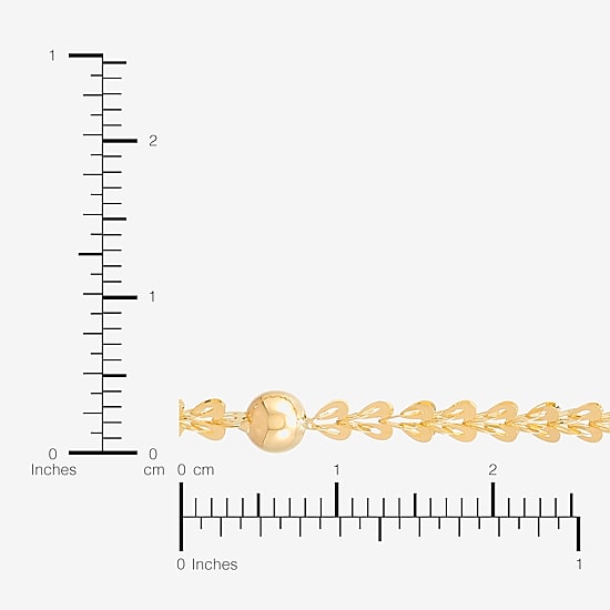 Womens 10K Gold 16 Inch Link Chain Necklace