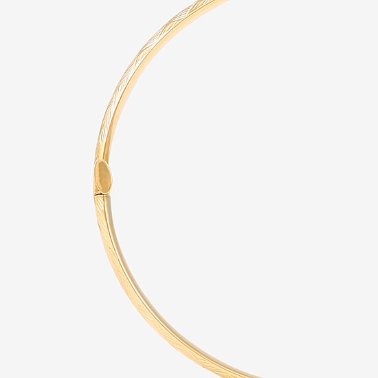 Womens 10K Gold Bangle Bracelet