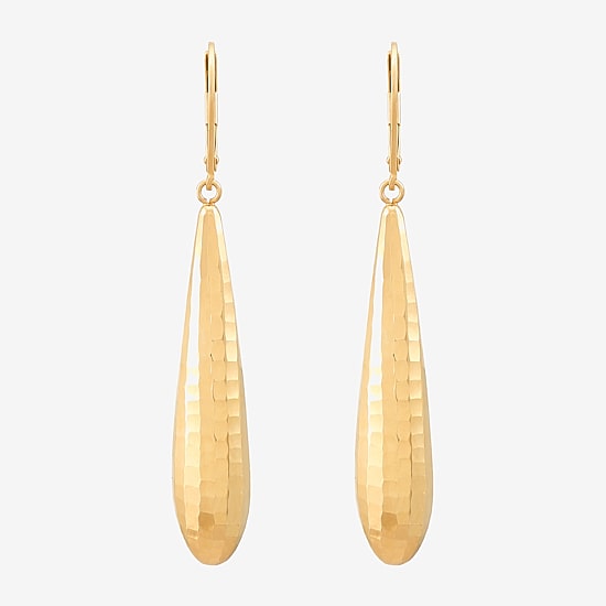 Made in Italy Womens 14K Gold Drop Earrings