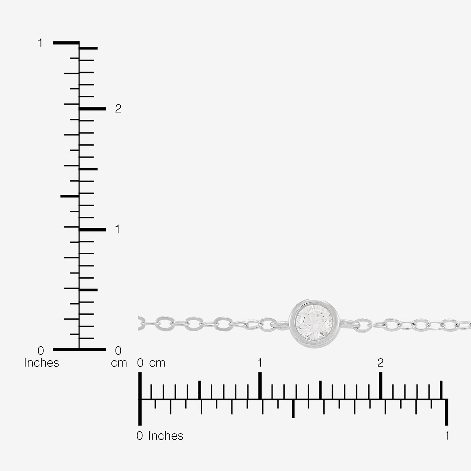 Silver Addiction Womens Sterling Silver 17 Inch Cable Chain Necklace