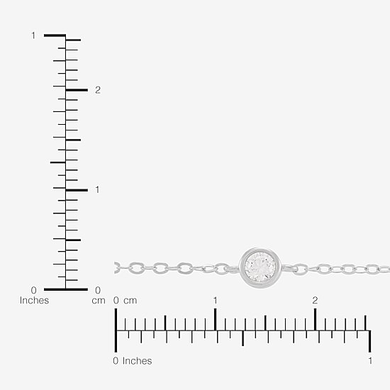 Silver Addiction Womens Sterling Silver 17 Inch Cable Chain Necklace
