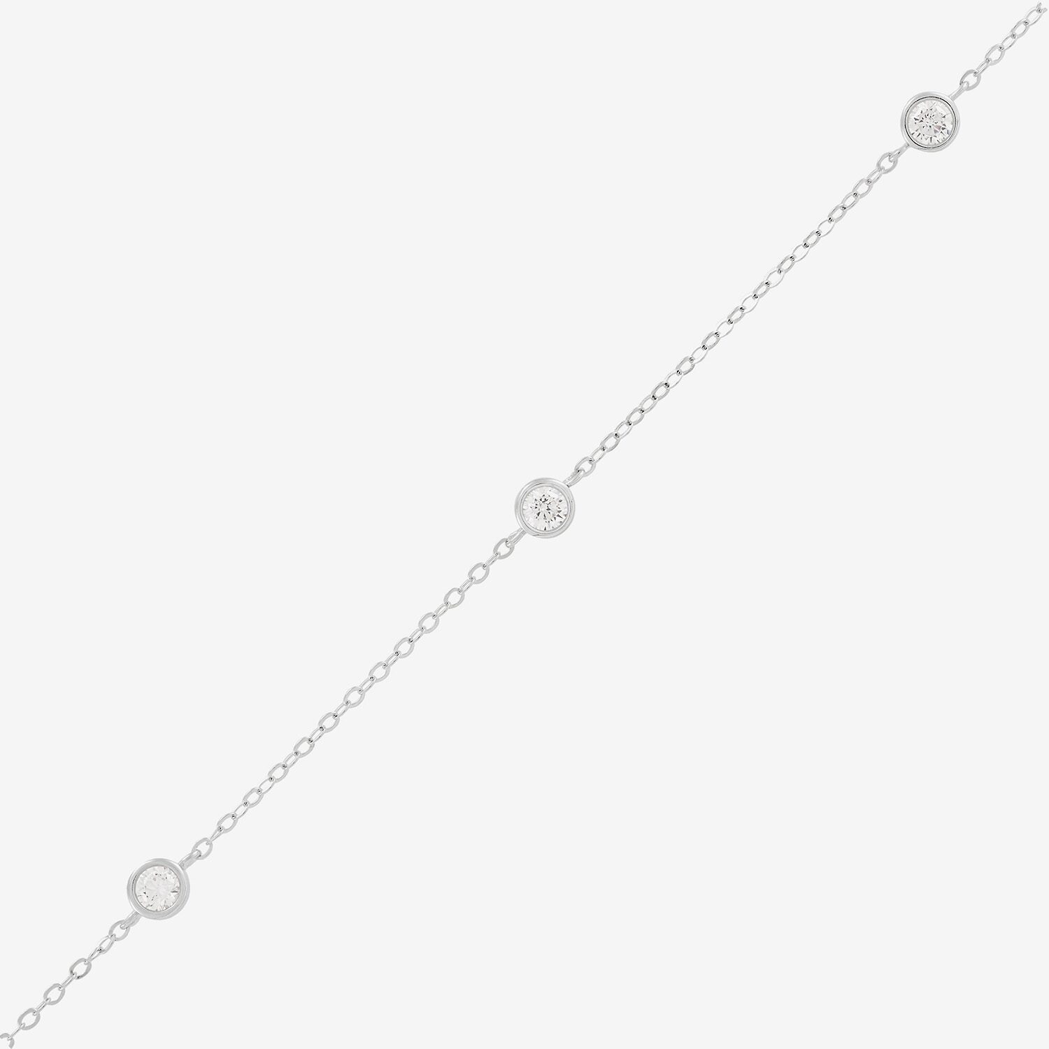 Silver Addiction Womens Sterling Silver 17 Inch Cable Chain Necklace