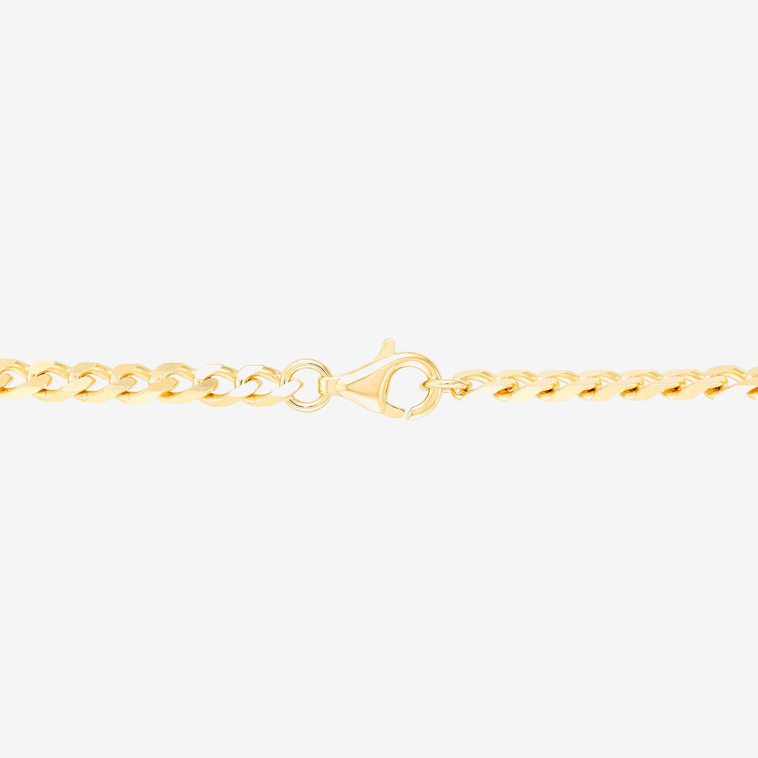 Silver Addiction Womens 14K Gold Over Silver 18 Inch Curb Chain Necklace
