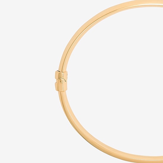 Silver Addiction Womens 14K Gold Over Silver Bangle Bracelet
