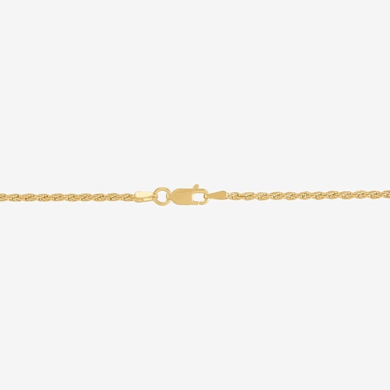 Made in Italy Womens Sterling Silver 20 Inch Rope Chain Necklace