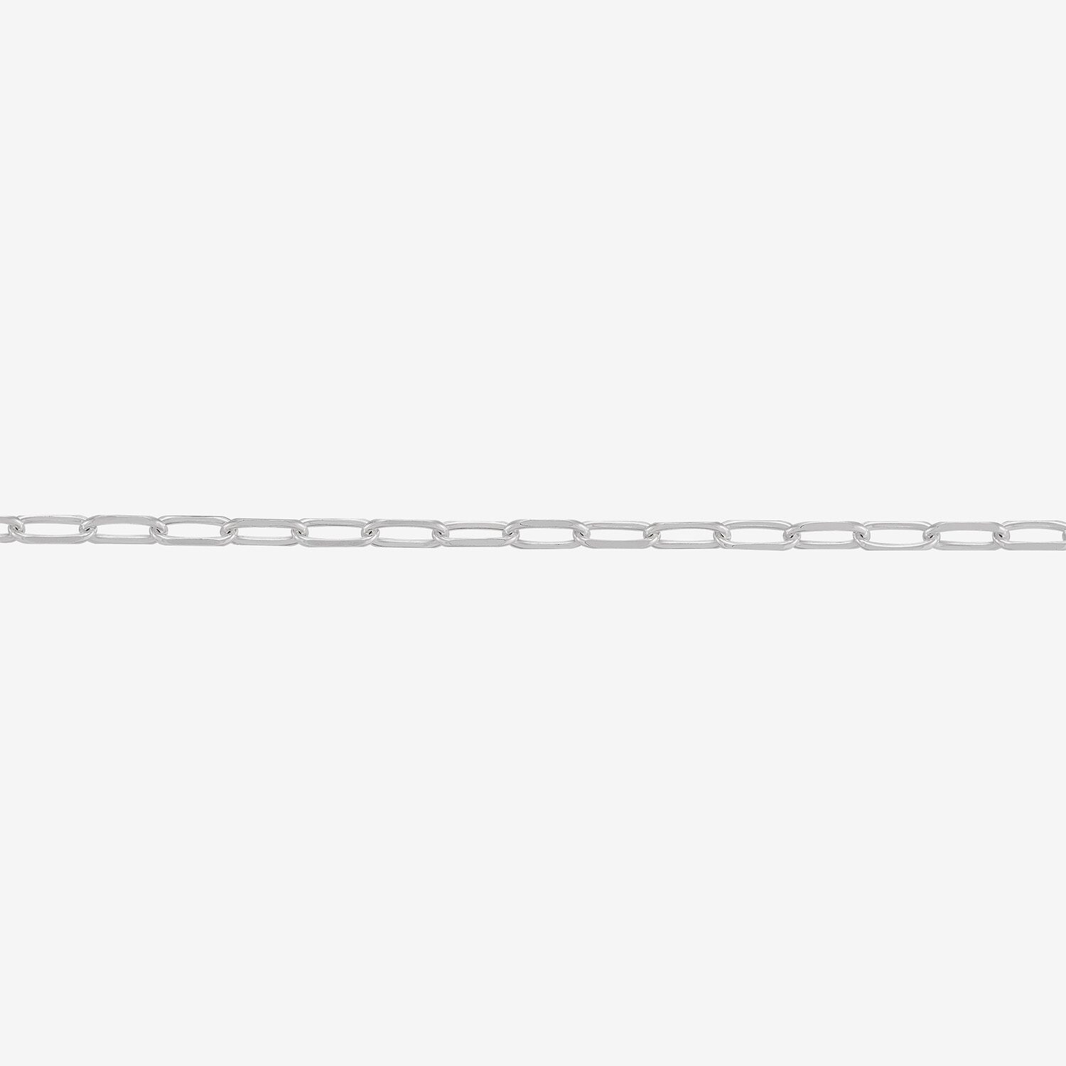 Made in Italy Womens Sterling Silver Inch Link Chain Necklace