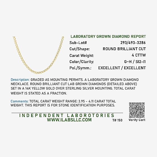 Diamond Addiction (G-H, Si2-I1) Womens White Diamond 14K Gold Over Silver 17 Inch Tennis Necklace