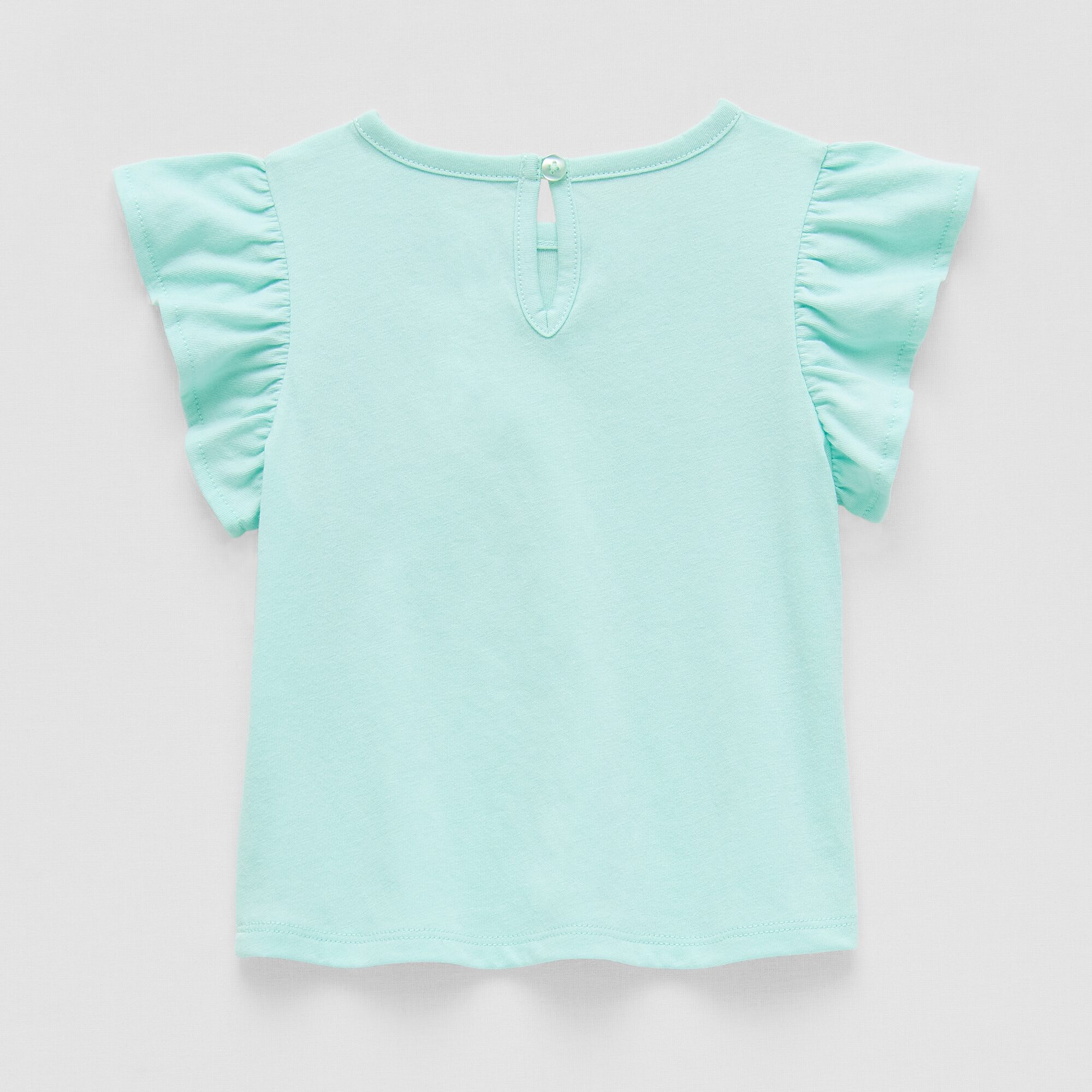 Okie Dokie Baby Girls Round Neck Short Sleeve Regular Fit Graphic T-Shirt