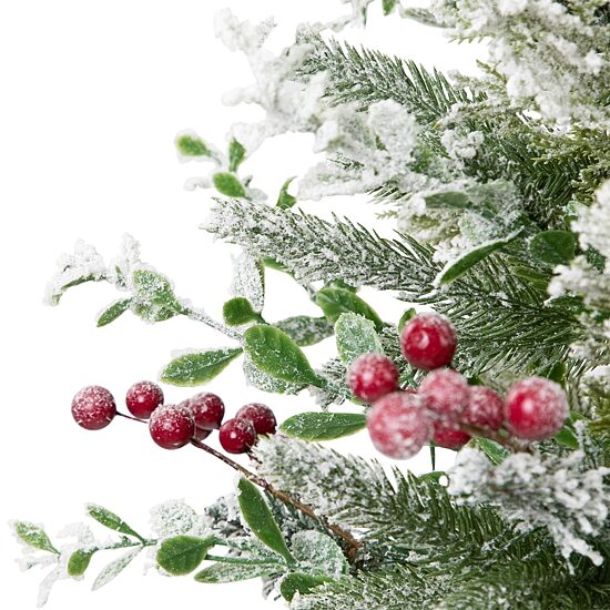 Northlight 24" Flocked Balsam Pine Artificial Mini In Burlap Base 2 Foot Flocked Pine Christmas Tree