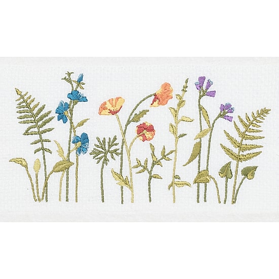 Linum Home Textiles Serenity Embellished Floral Bath Towel