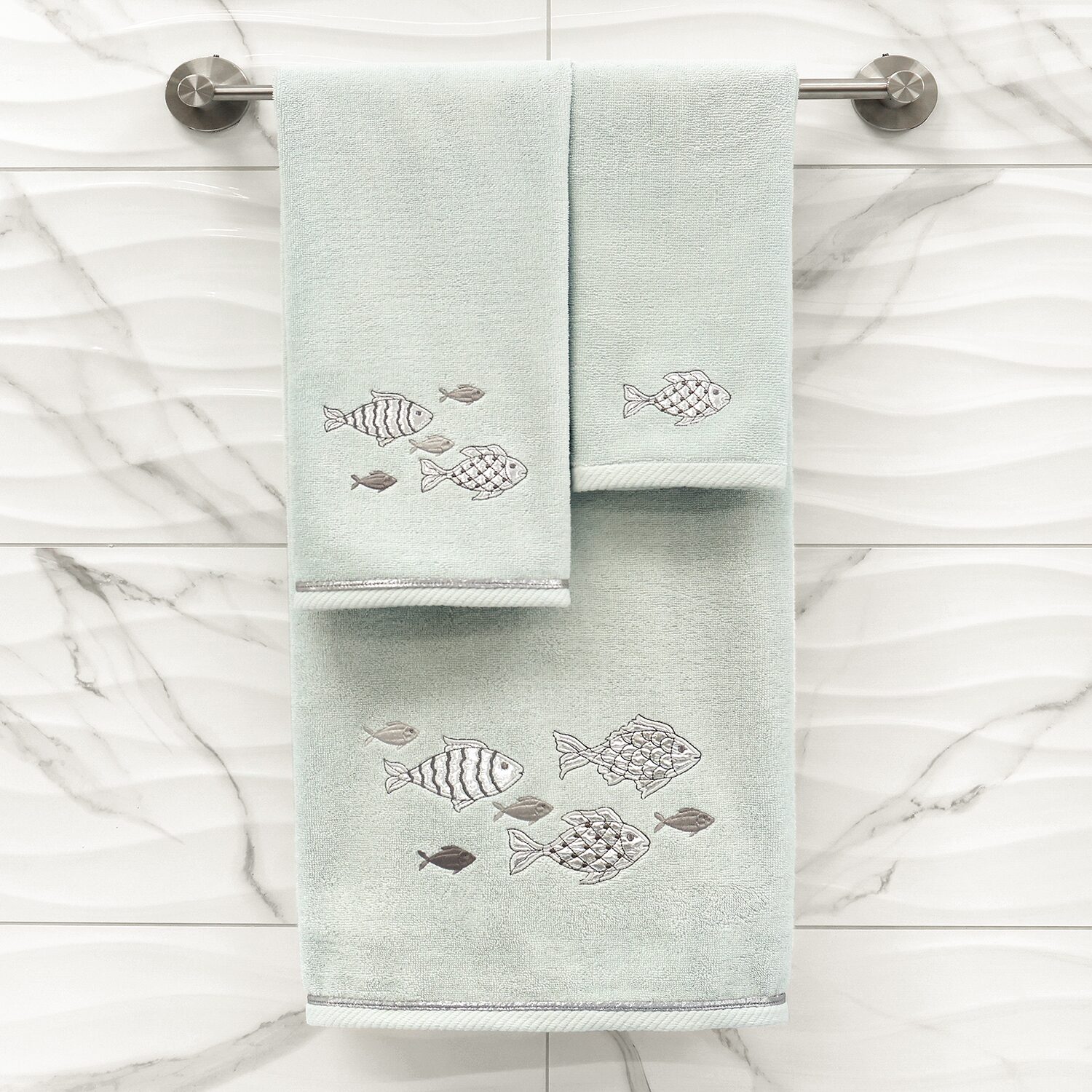 Linum Home Textiles Figi 2-pc. Embellished Hand Towel