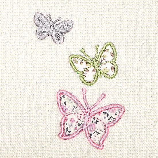 Linum Home Textiles Mariposa 2-pc. Embellished Fingertip Towel