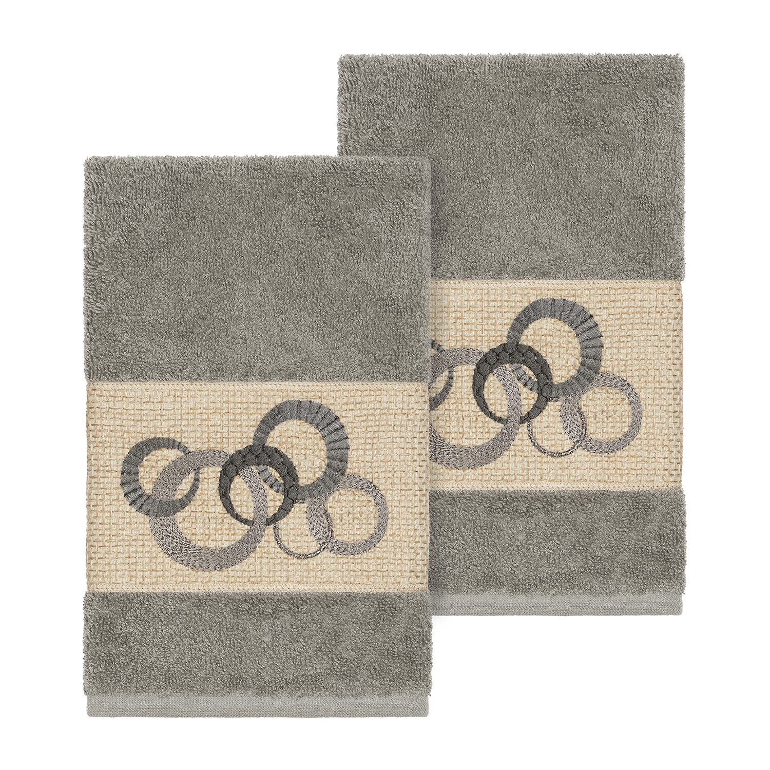Linum Home Textiles Annabelle 2-pc. Embellished Hand Towel