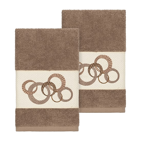 Linum Home Textiles Annabelle 2-pc. Embellished Hand Towel
