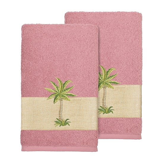 Linum Home Textiles Colton 2-pc. Embellished Hand Towel