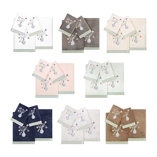 Linum Home Textiles Stella Embellished 4-pc. Bath Towel Set
