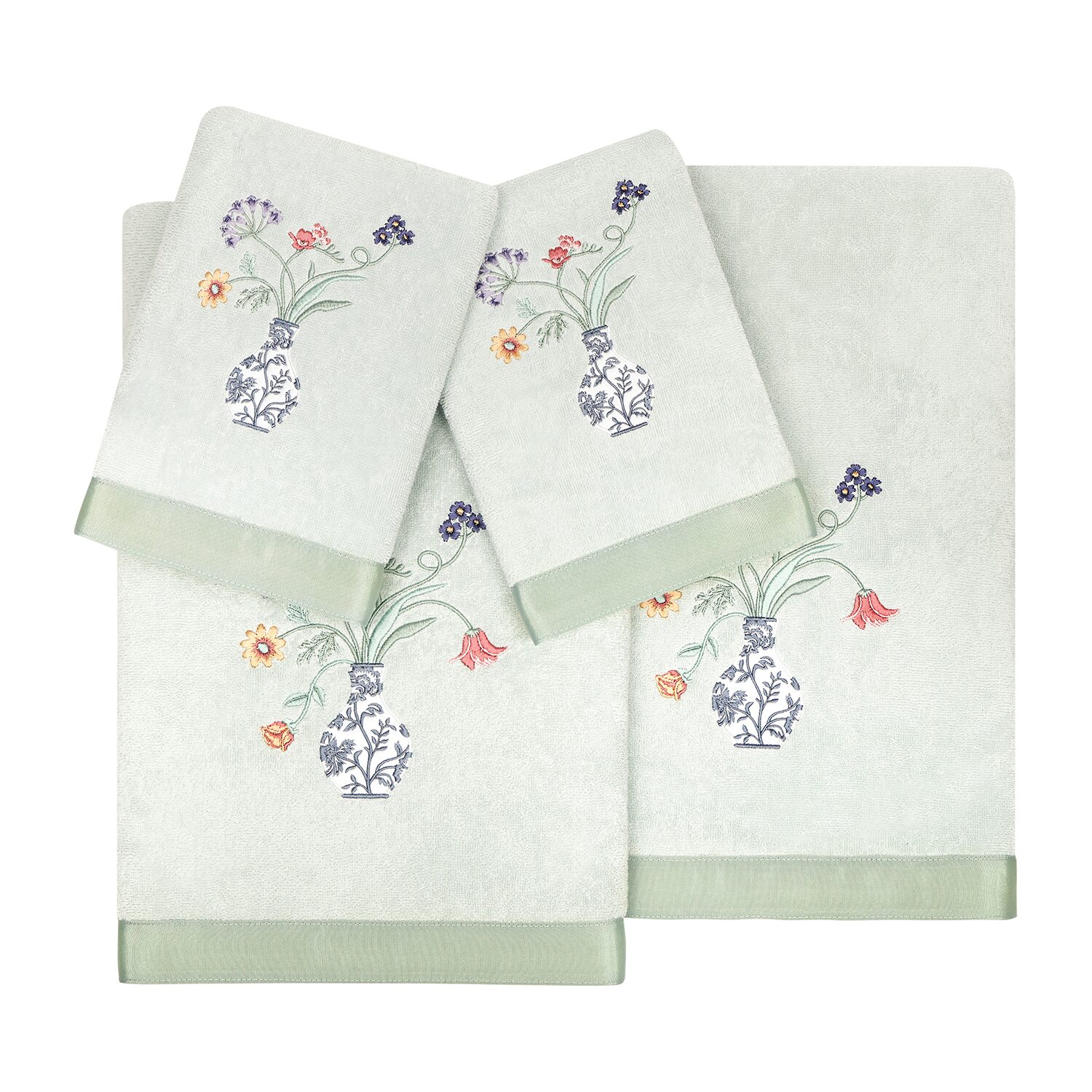 Linum Home Textiles Stella Embellished -pc. Bath Towel Set