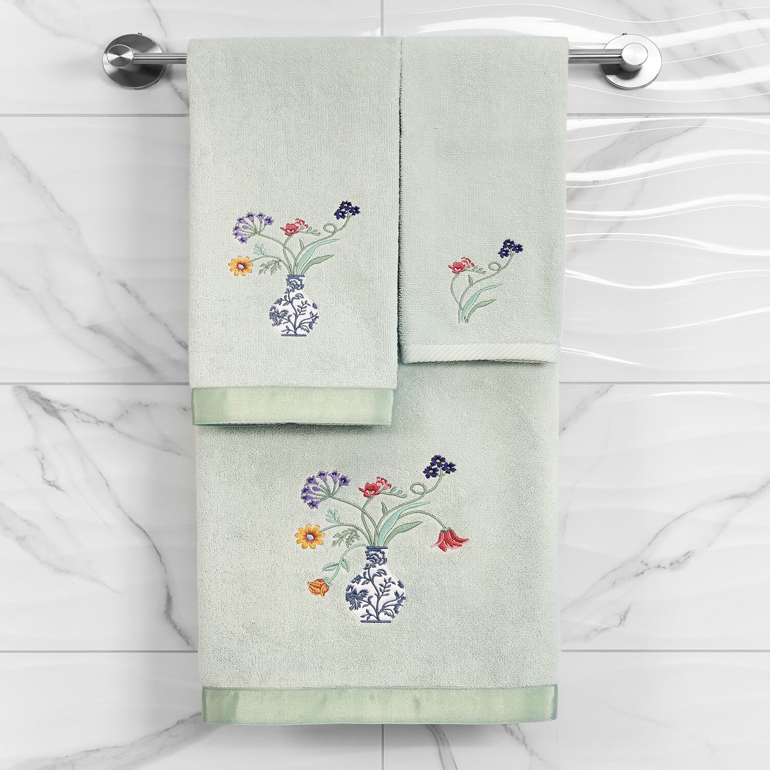 Linum Home Textiles Stella Embellished -pc. Bath Towel Set