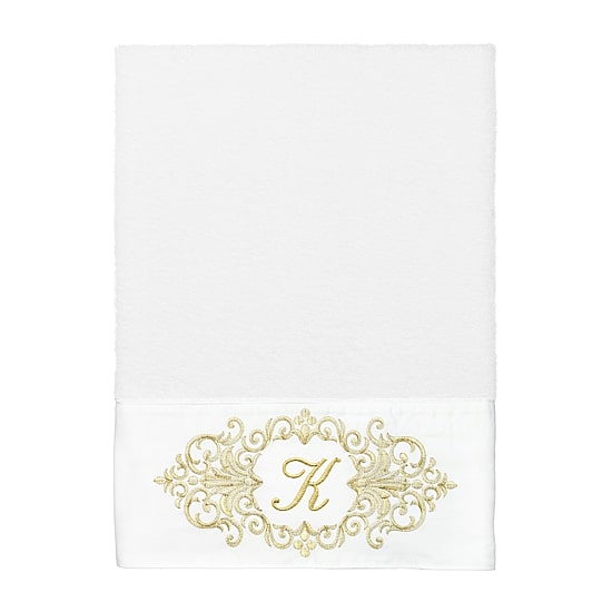 Linum Home Textiles Monica Gold Embellished 3-pc. Bath Towel Set