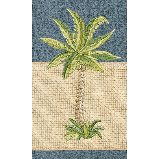 Linum Home Textiles Colton 2-pc. Embellished Washcloth