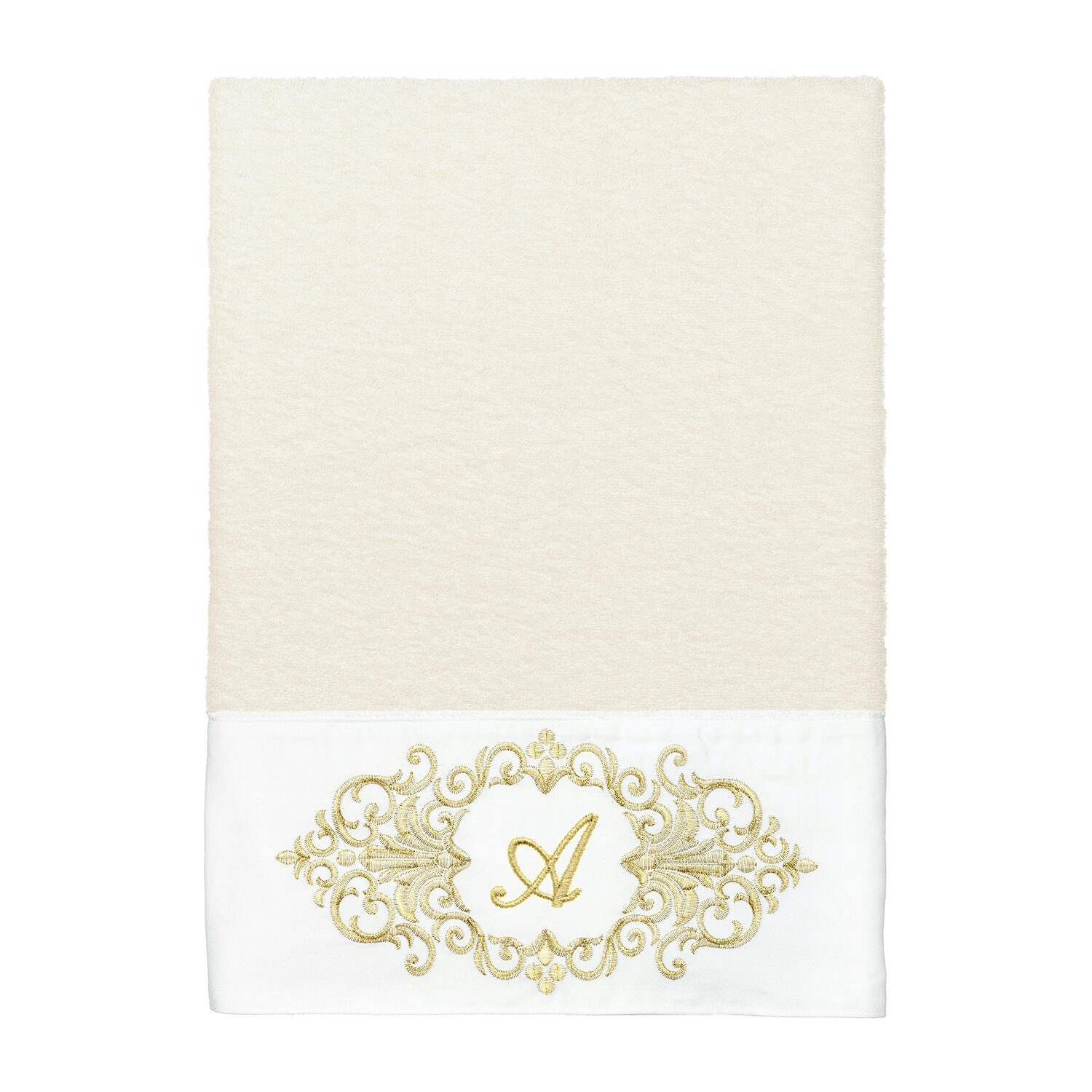 Linum Home Textiles Monica Gold Embellished -pc. Bath Towel Set