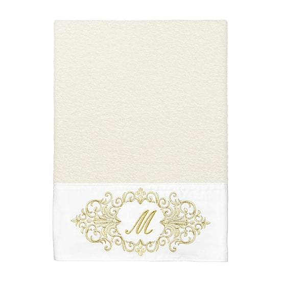 Linum Home Textiles Monica Gold Embellished 3-pc. Bath Towel Set