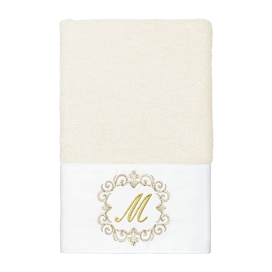 Linum Home Textiles Monica Gold Embellished 3-pc. Bath Towel Set