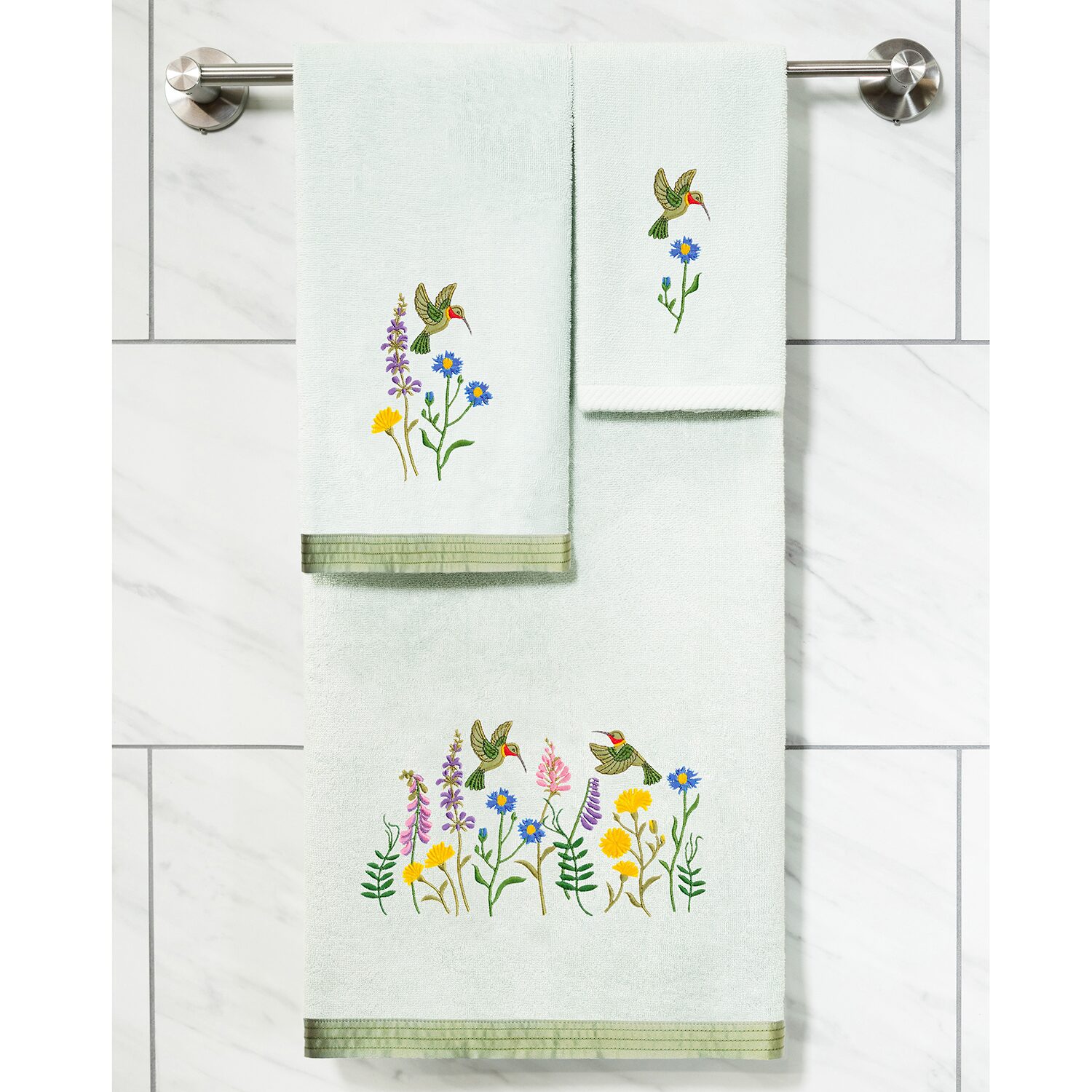 Linum Home Textiles Hada 2-pc. Embellished Hand Towel