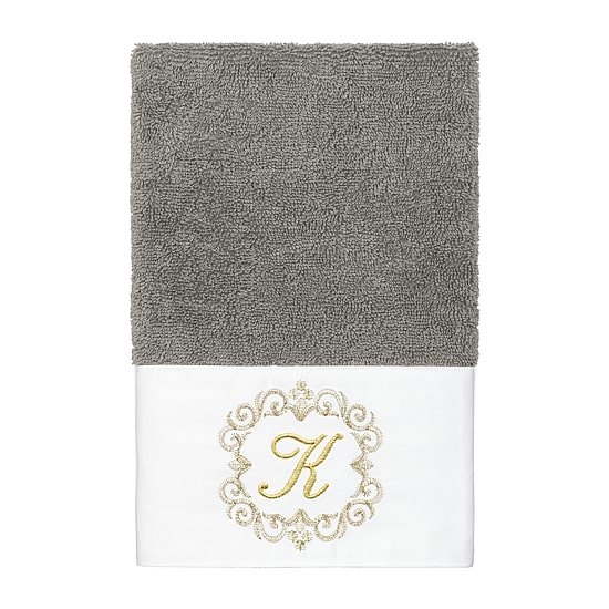 Linum Home Textiles Monica Gold 2-pc. Embellished Hand Towel