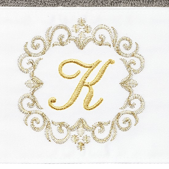 Linum Home Textiles Monica Gold 2-pc. Embellished Hand Towel