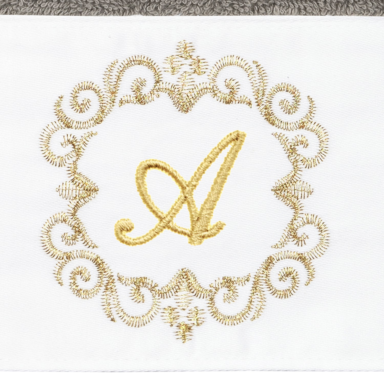 Linum Home Textiles Monica Gold 2-pc. Embellished Hand Towel