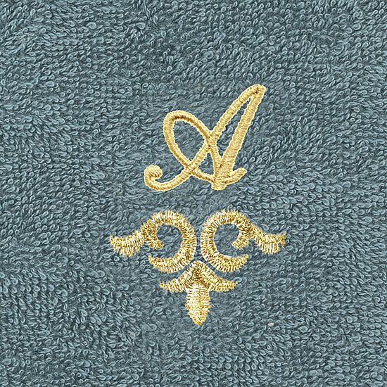 Linum Home Textiles Monica Gold 2-pc. Embellished Washcloth