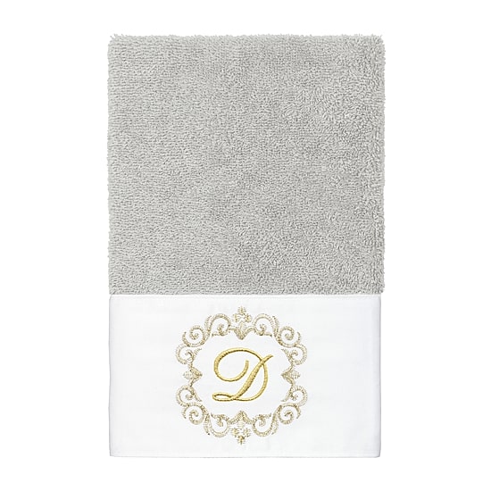 Linum Home Textiles Monica Gold 2-pc. Embellished Hand Towel