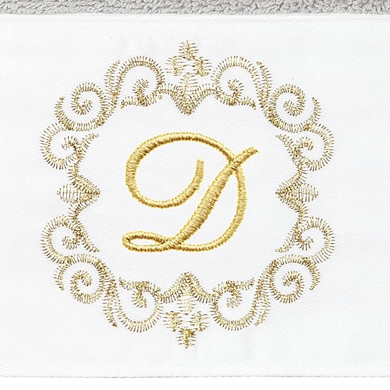 Linum Home Textiles Monica Gold 2-pc. Embellished Hand Towel