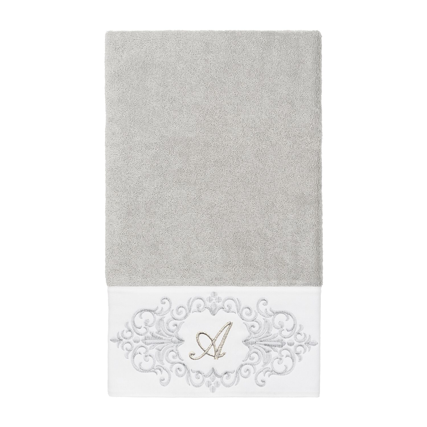 Linum Home Textiles Monica Silver Embellished 3-pc. Bath Towel Set