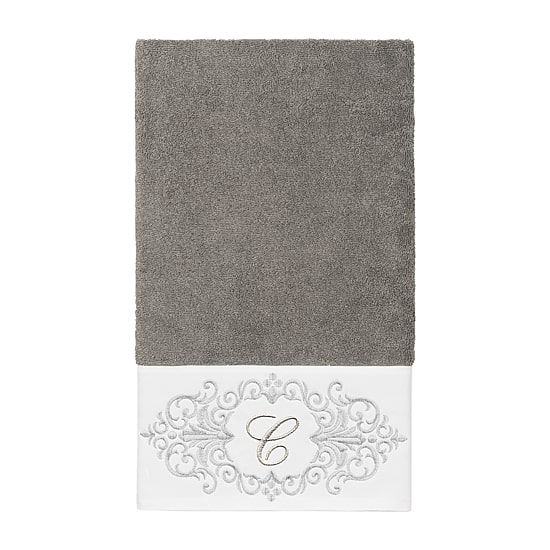 Linum Home Textiles Monica Silver Embellished 3-pc. Bath Towel Set