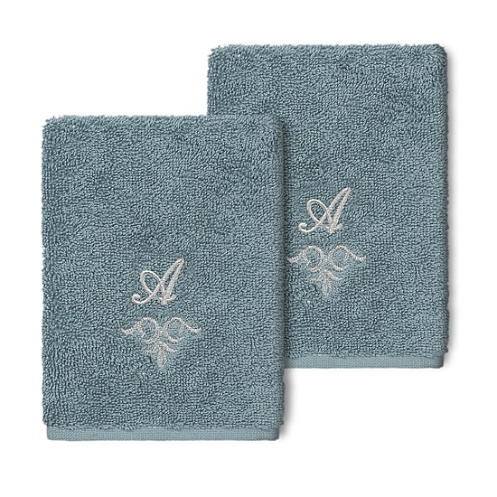 Linum Home Textiles Monica Silver 2-pc. Embellished Washcloth