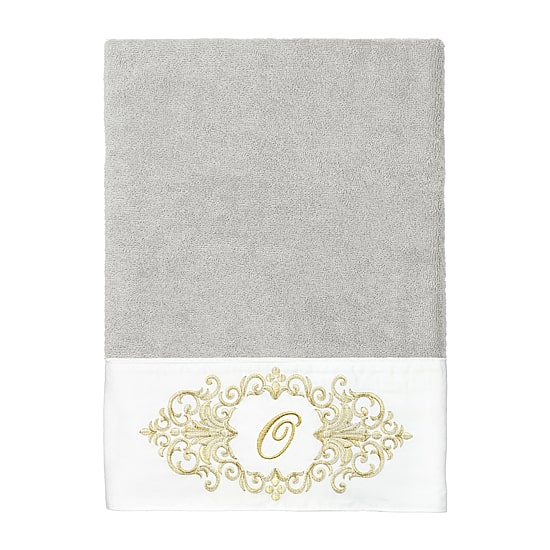 Linum Home Textiles Monica Gold Embellished 2-pc. Bath Towel Set