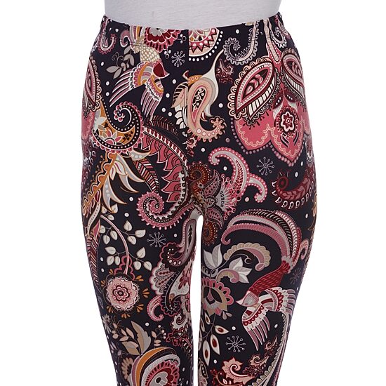 White Mark Womens Mid Rise 26" Full Length Leggings