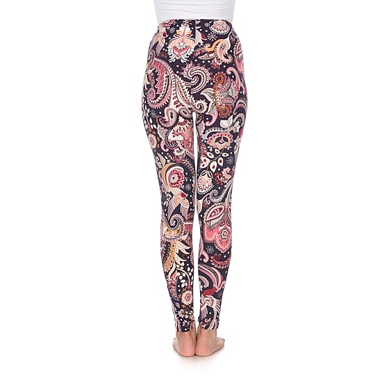 White Mark Womens Mid Rise 26" Full Length Leggings